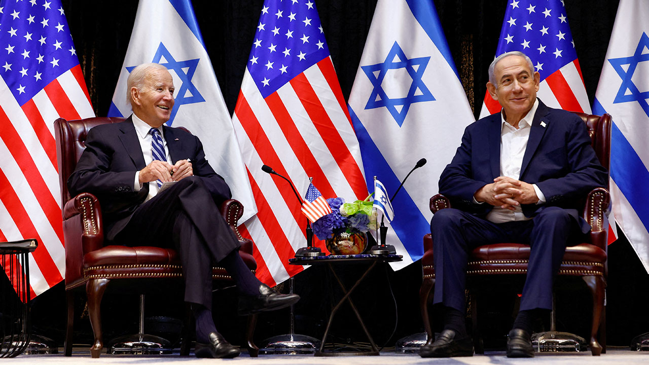 바이든-네타냐후 전화회담‥"이스라엘에 대한 미국 억지 지속"