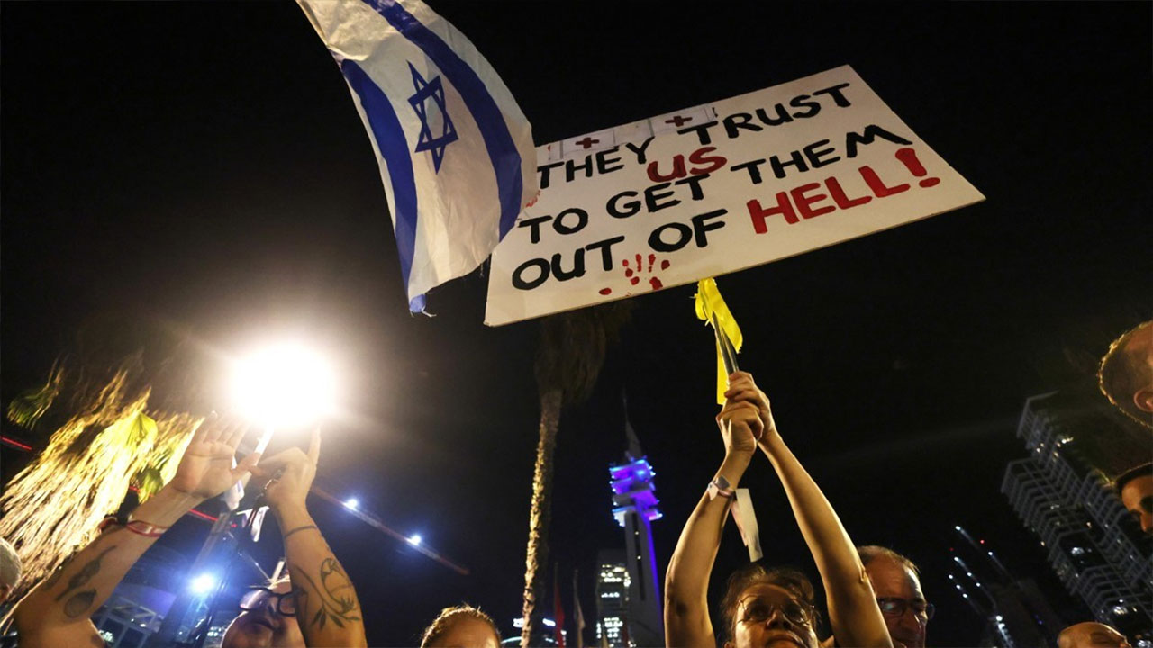 이스라엘서 수천명 반정부 시위‥"네타냐후 수감" 구호도