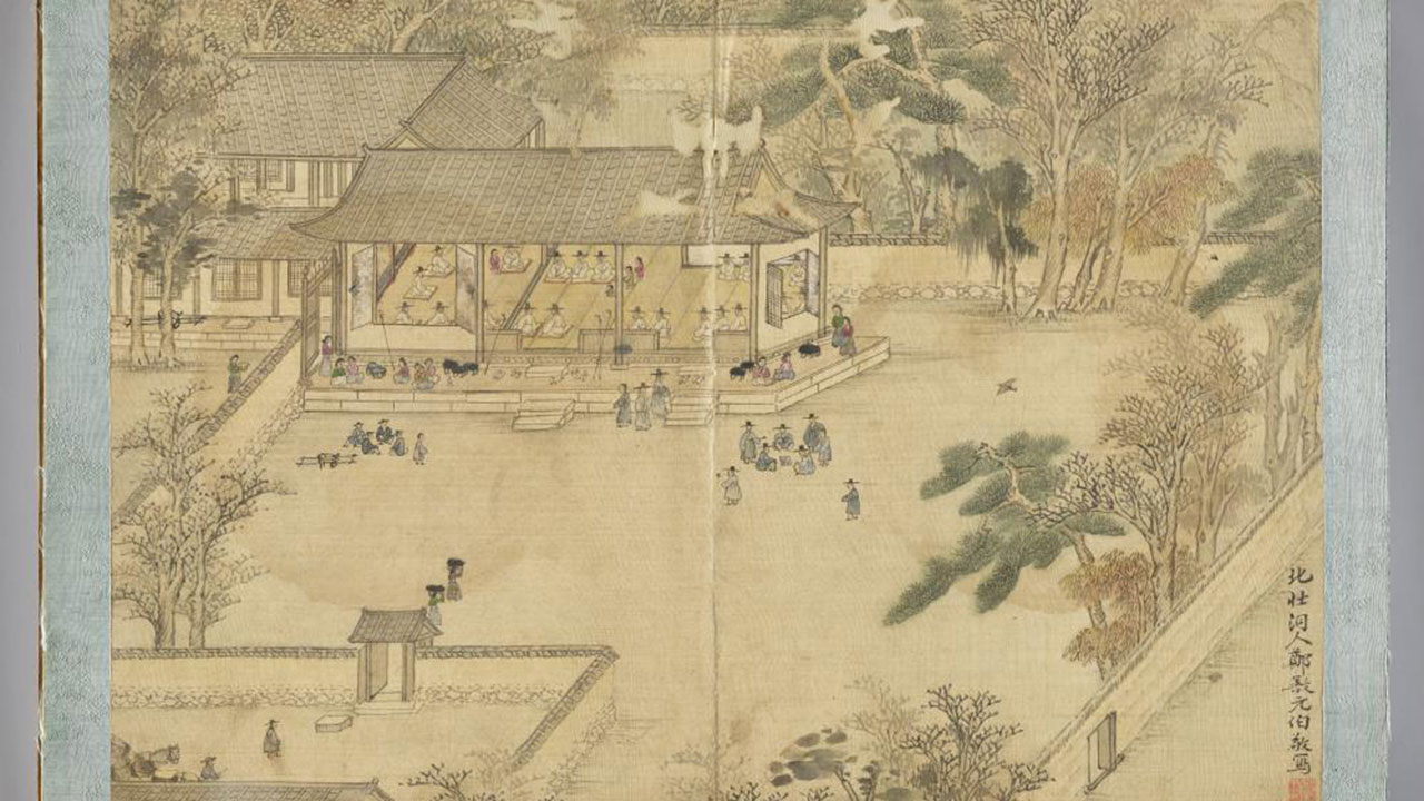 동네 어르신 위한 잔치 장면‥겸재 정선 기록화 보물 지정