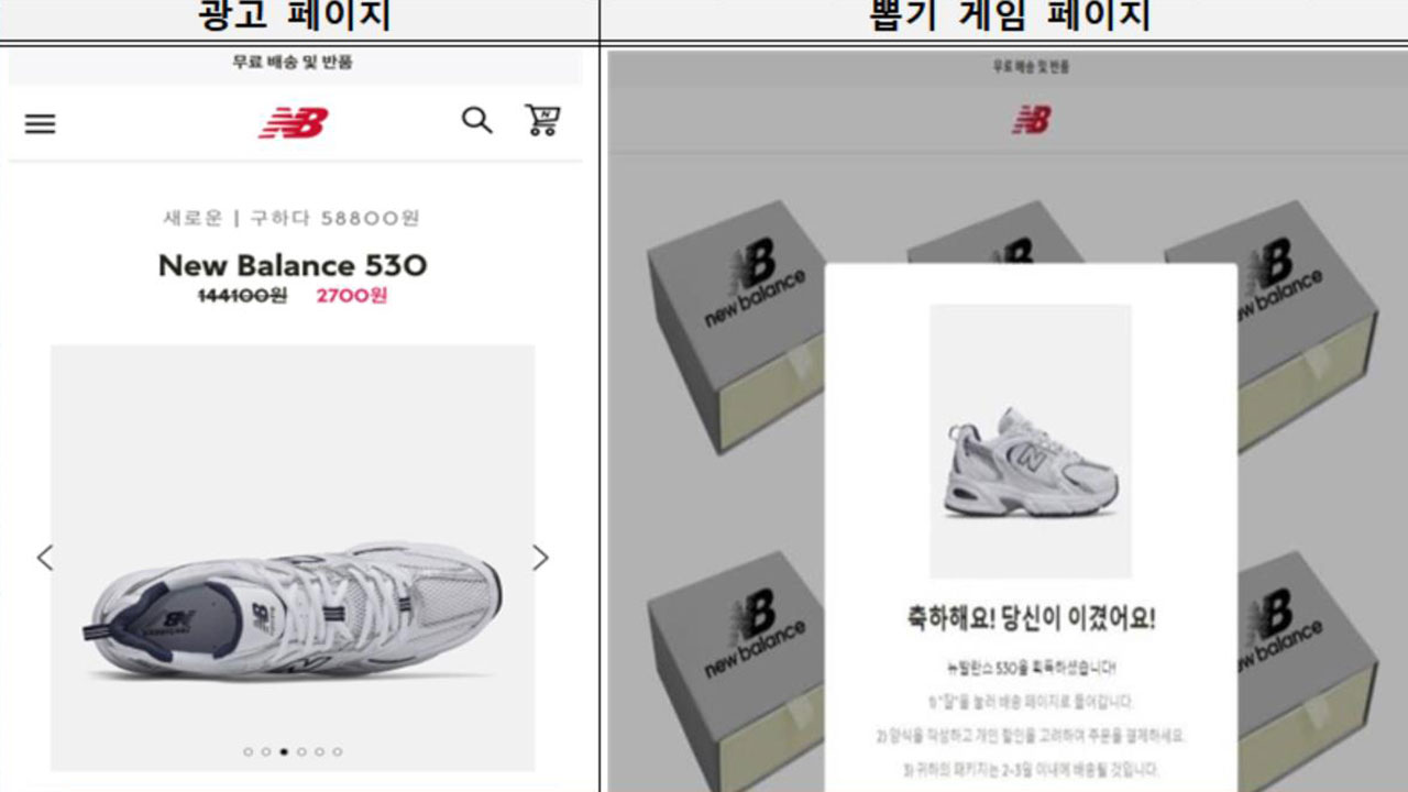 뉴발란스 신발이 2천700원?‥인스타·페북 연계 사기쇼핑몰 주의
