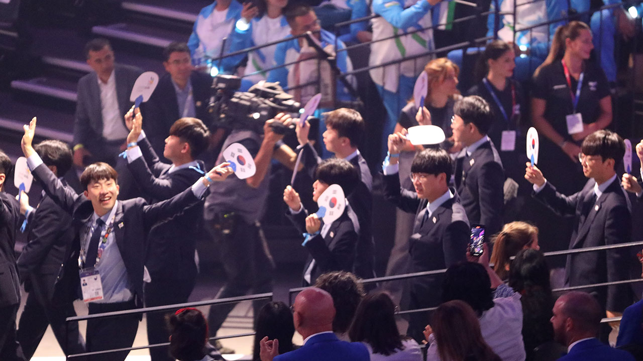 리옹 기능올림픽서 한국 종합 2위‥금 10·은 13·동 9개 수확