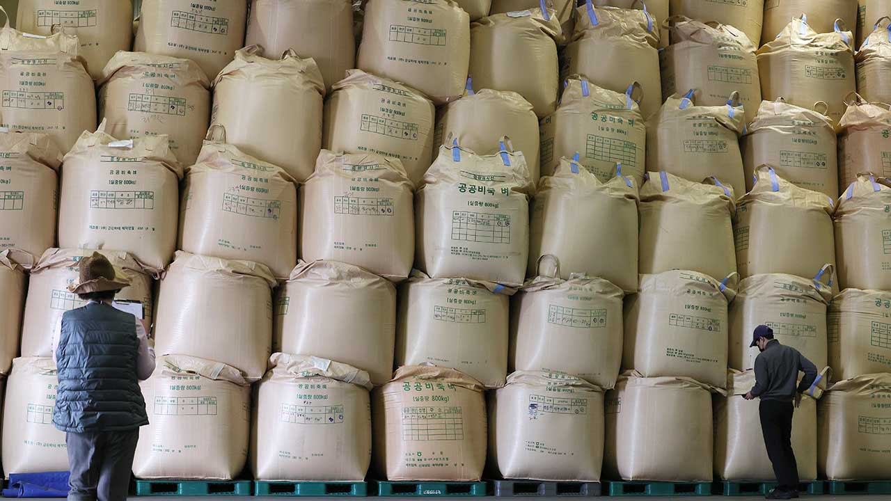 산지 쌀값 하락세 지속‥한 가마에 18만 원대로 떨어져