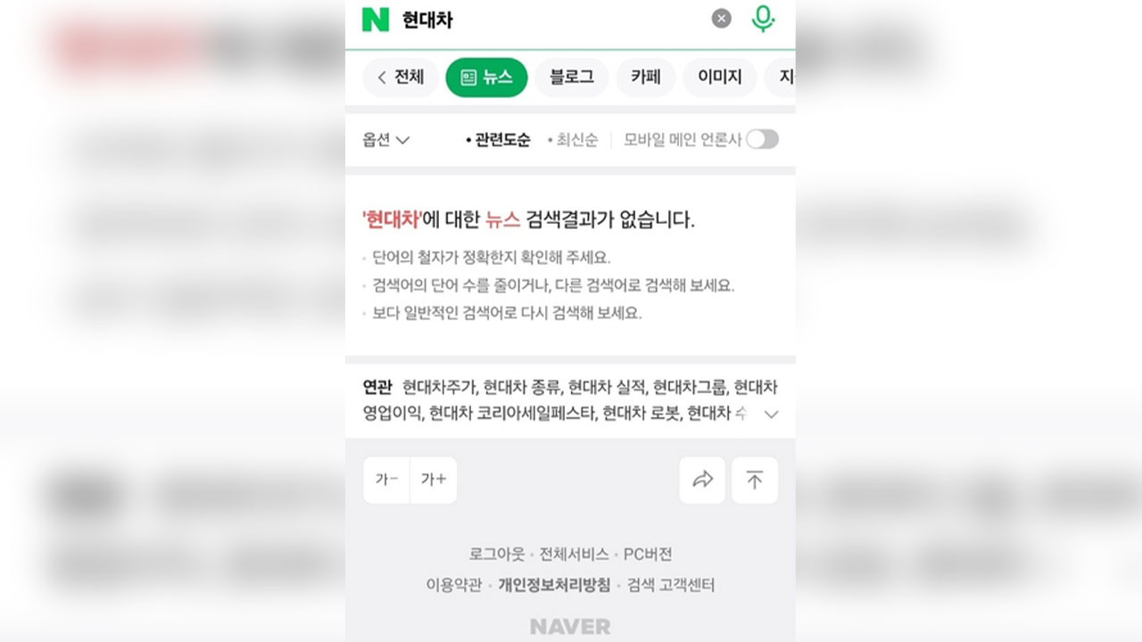 네이버뉴스 검색 서비스 장애‥약 20분 만에 정상화