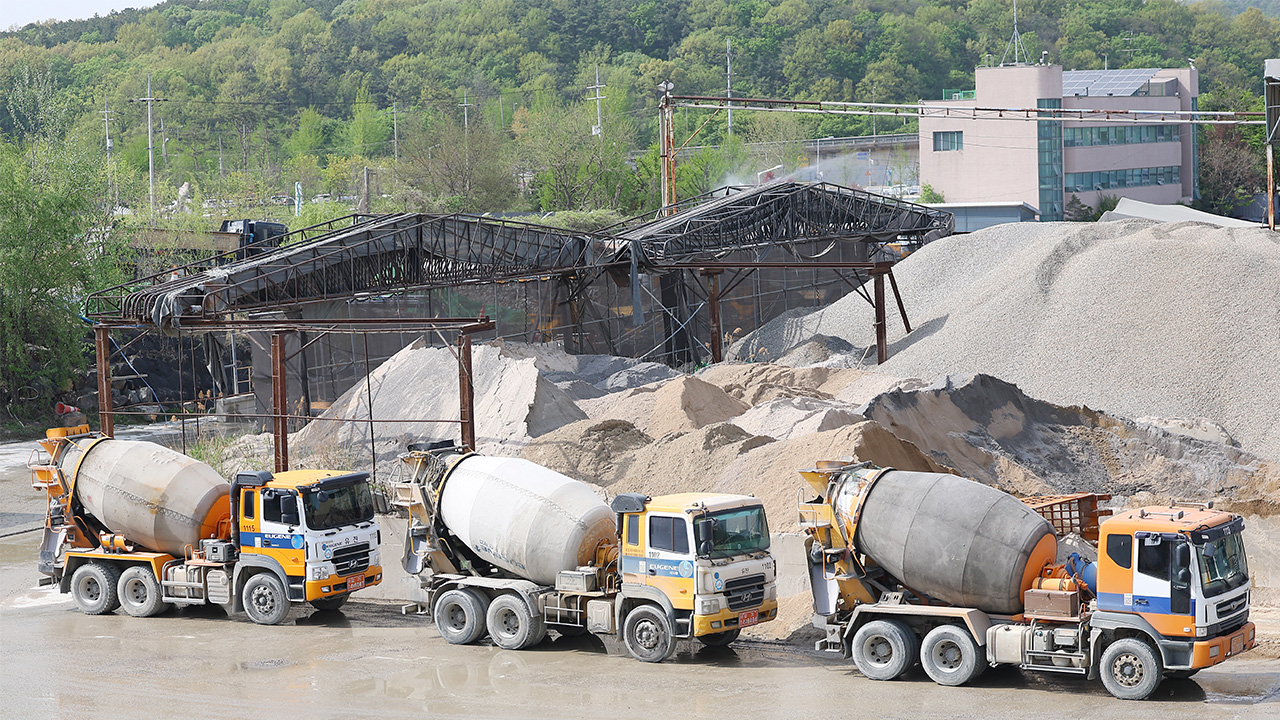 불량골재 차단‥골재 유통 이력 관리제 내일부터 시범운영