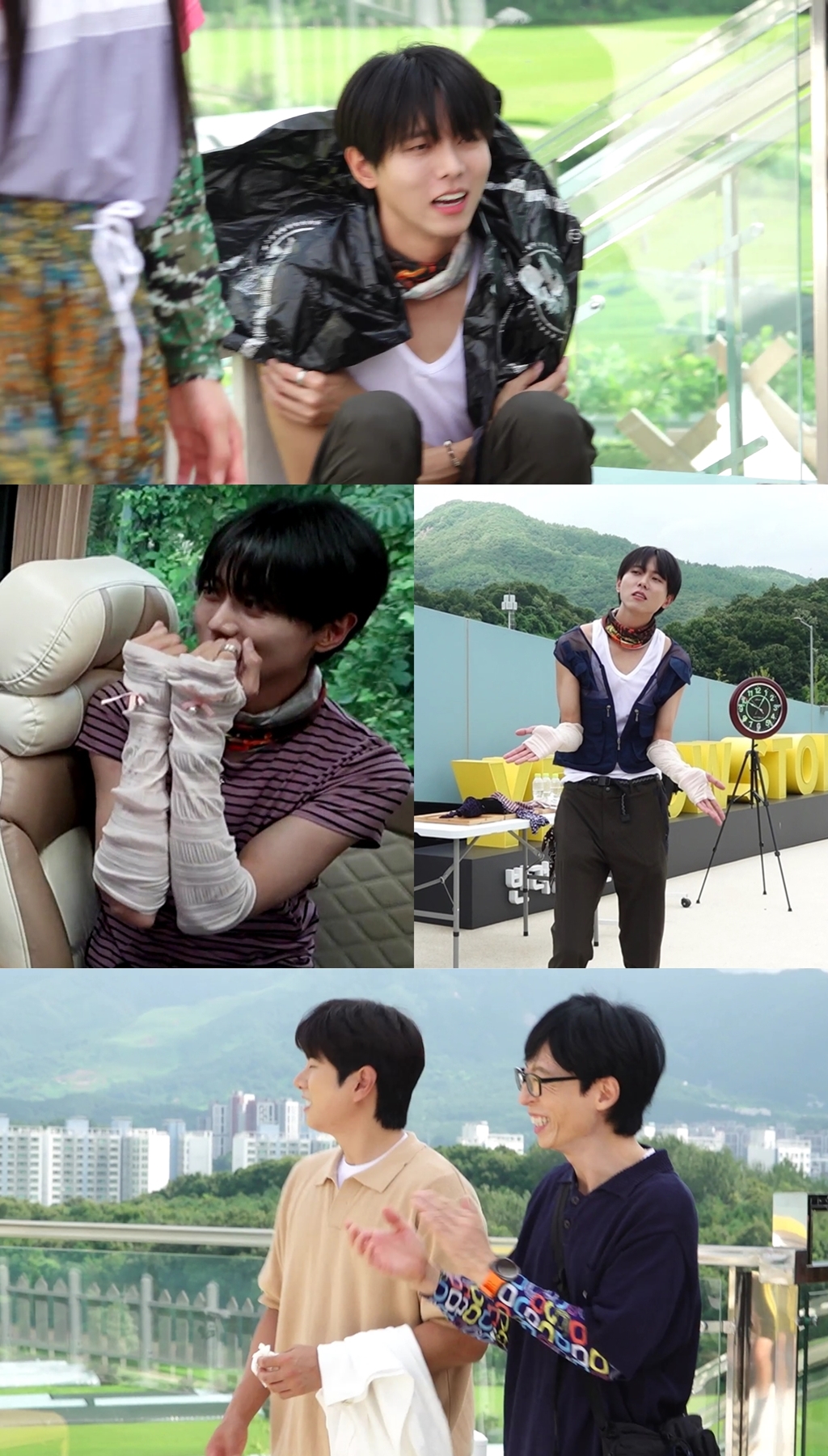 놀뭐 주우재 비닐봉지 숄로 거지짤 생성유재석 오프닝 씹어먹네