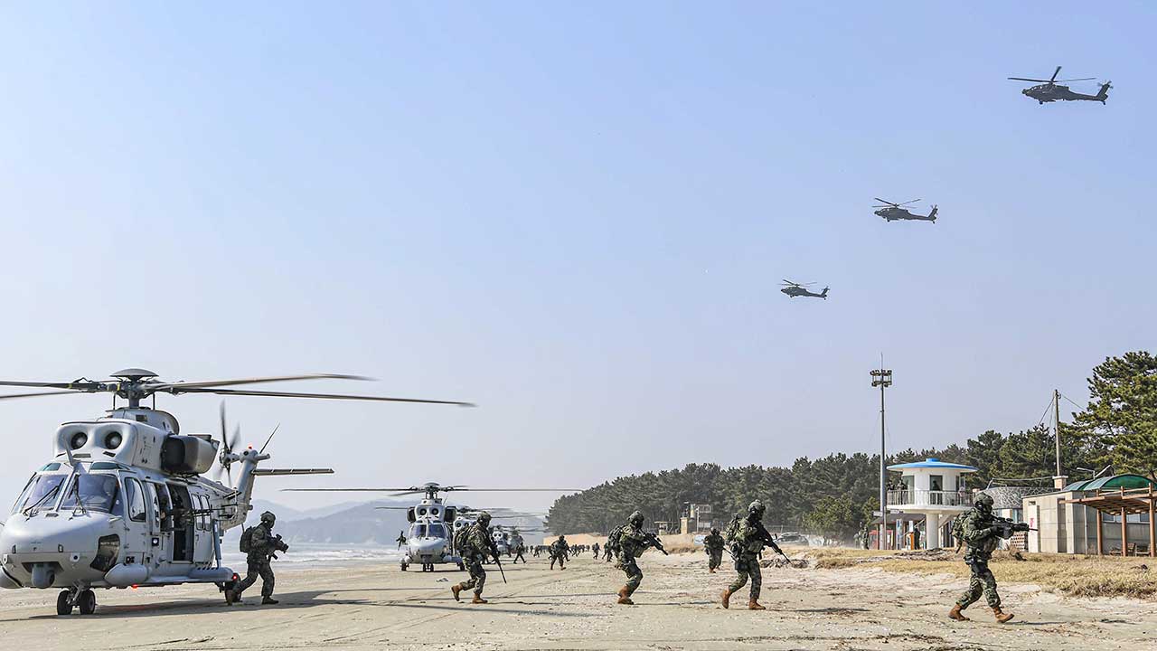 해병대, 대규모 증원훈련 실시‥"도발 시 즉각 전력 투입"