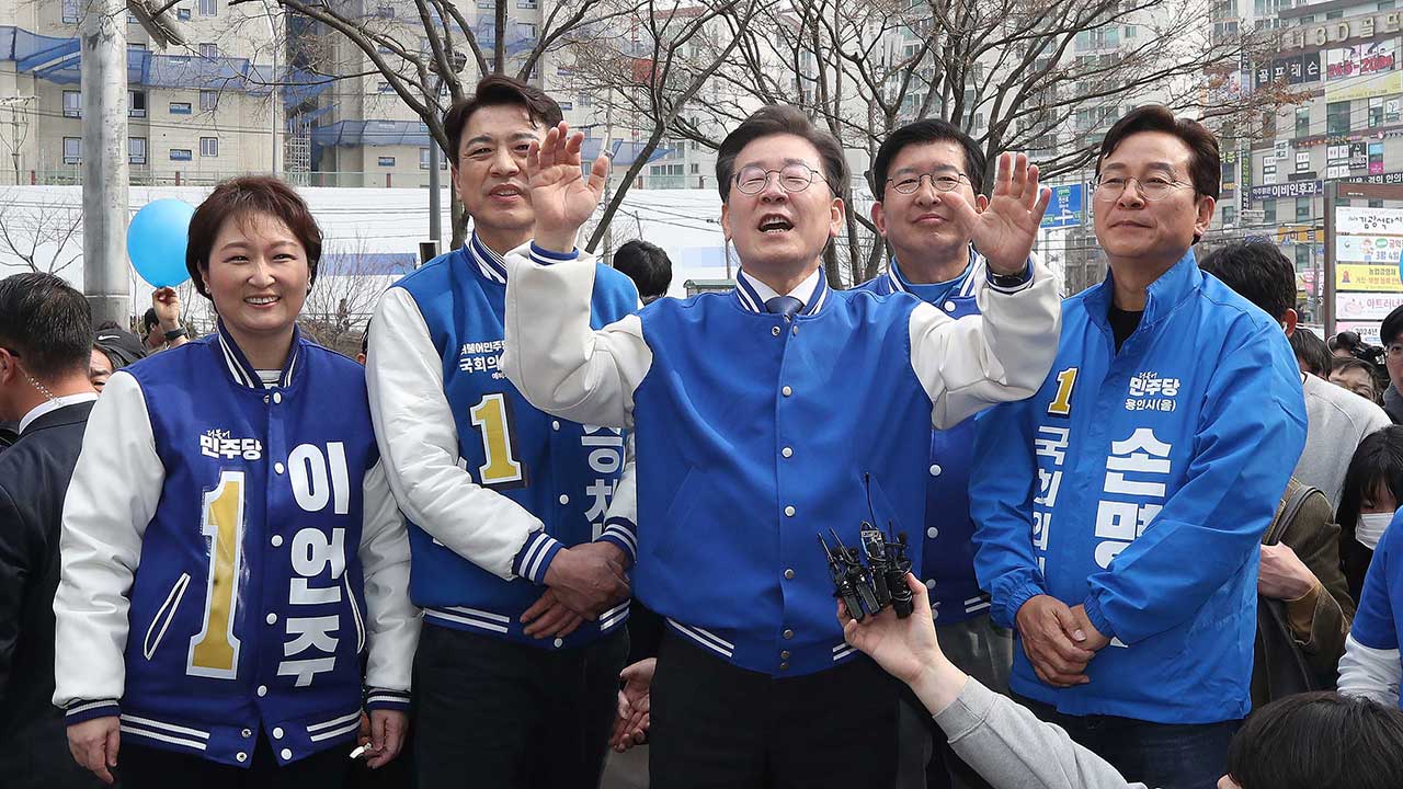 이재명, 이틀째 수도권 돌며 지지 호소‥'정권 심판' 강조