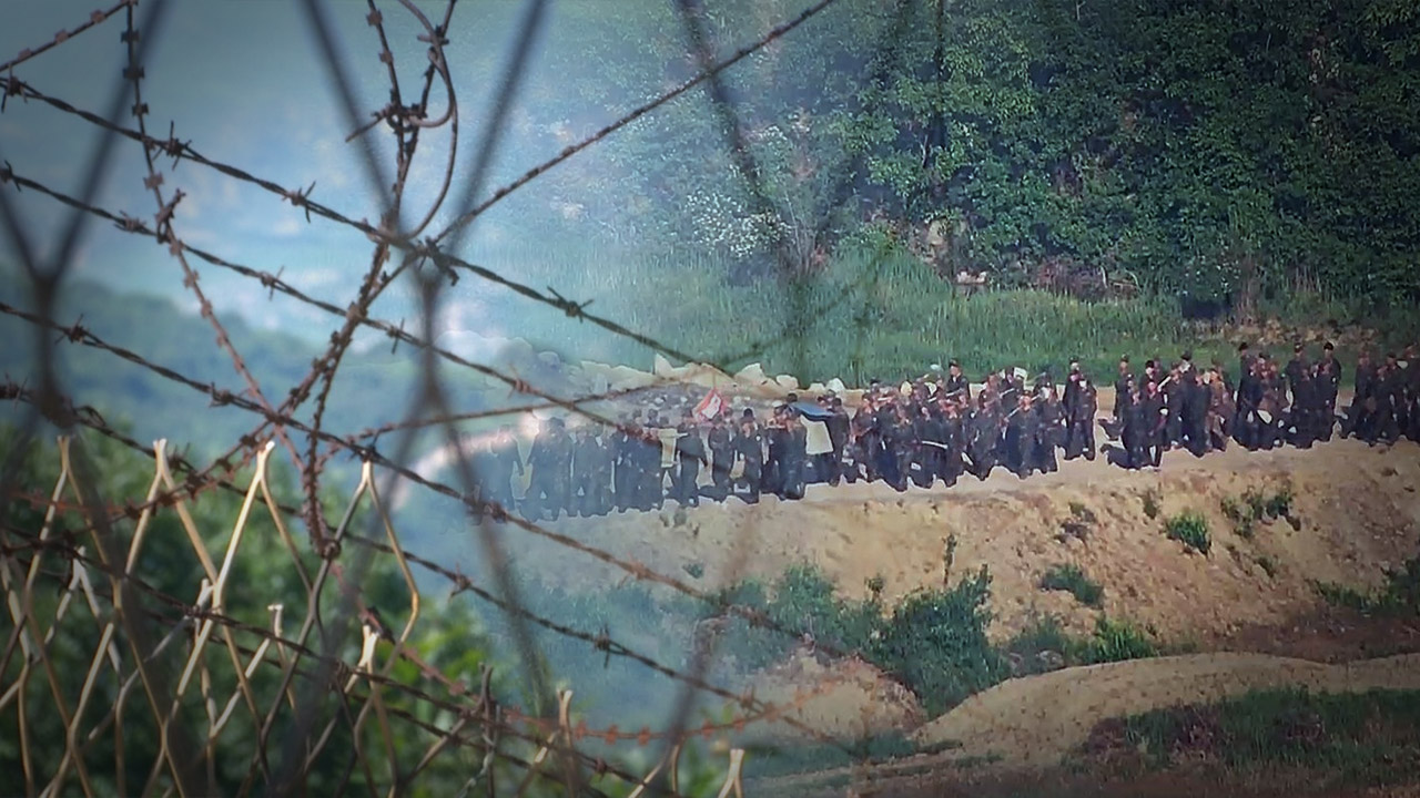 북한군 어제 또 DMZ 작업중 군사분계선 침범‥군 경고사격에 북상