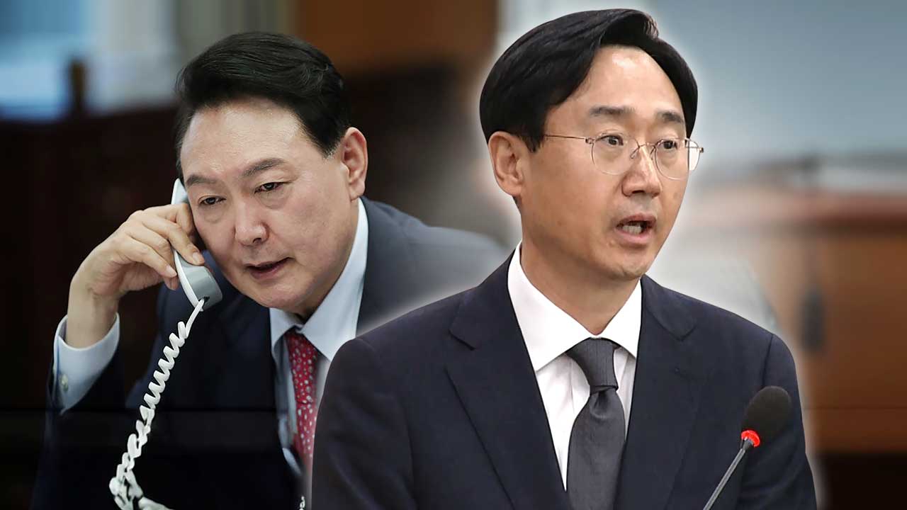 깜짝 폭로? 말실수? 신범철 덜컥 "윤 대통령 통화, 회수 관련한 것" [국회M부스]