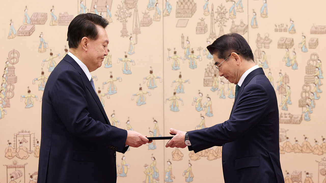 윤 대통령, 김용현 국방부 장관·안창호 국가인권위원장 임명안 재가