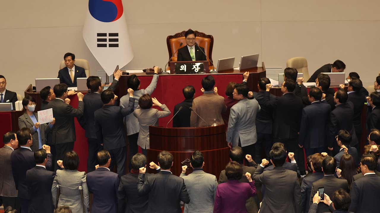 국민의힘 "대통령 권한대행 실시간 바카라사이트 '원천무효'‥민주당 '정부 붕괴' 시도"