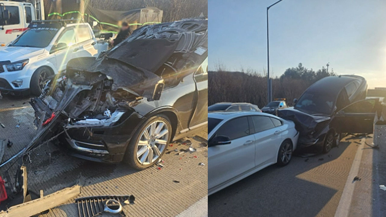 경북 상주 중부내륙고속도로서 8중 추돌사고‥6명 경상