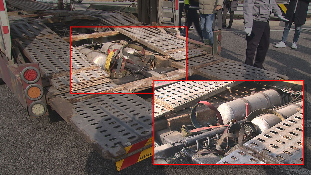 불법 개조에 타이어 마모…경찰, 불량 화물차 단속