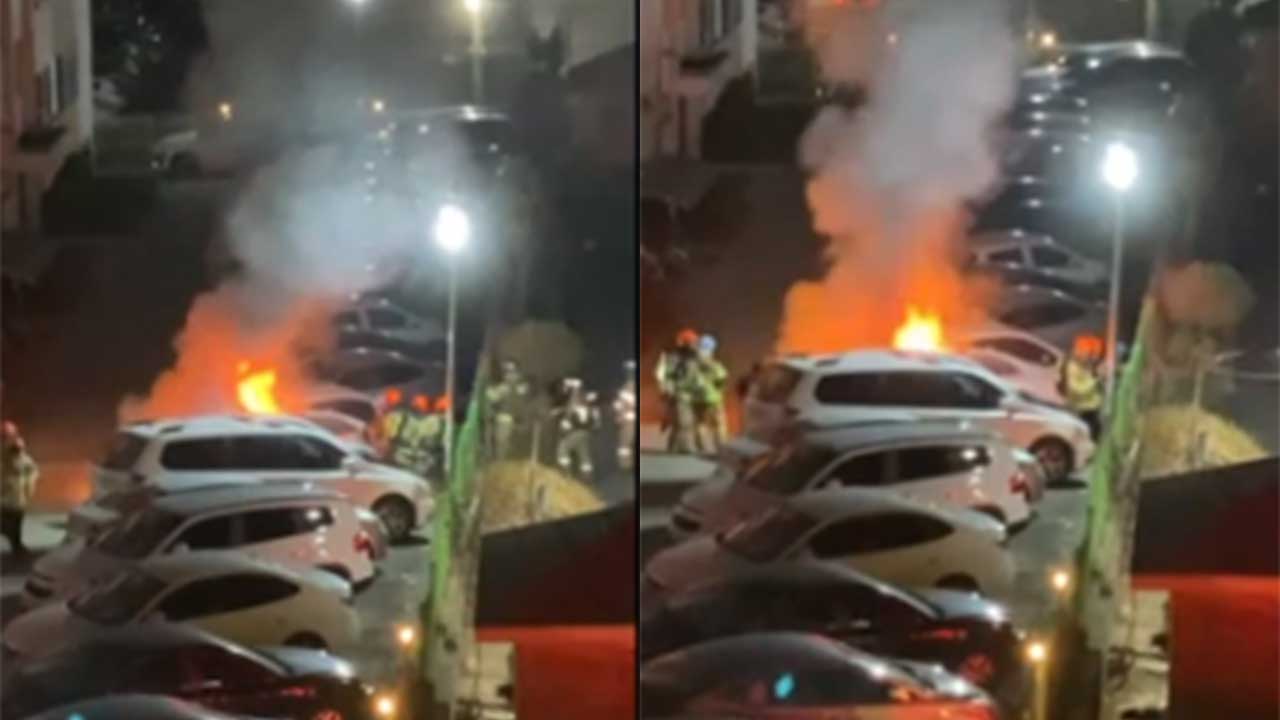 충북 청주 주택가서 차량 화재‥다친 사람 없어