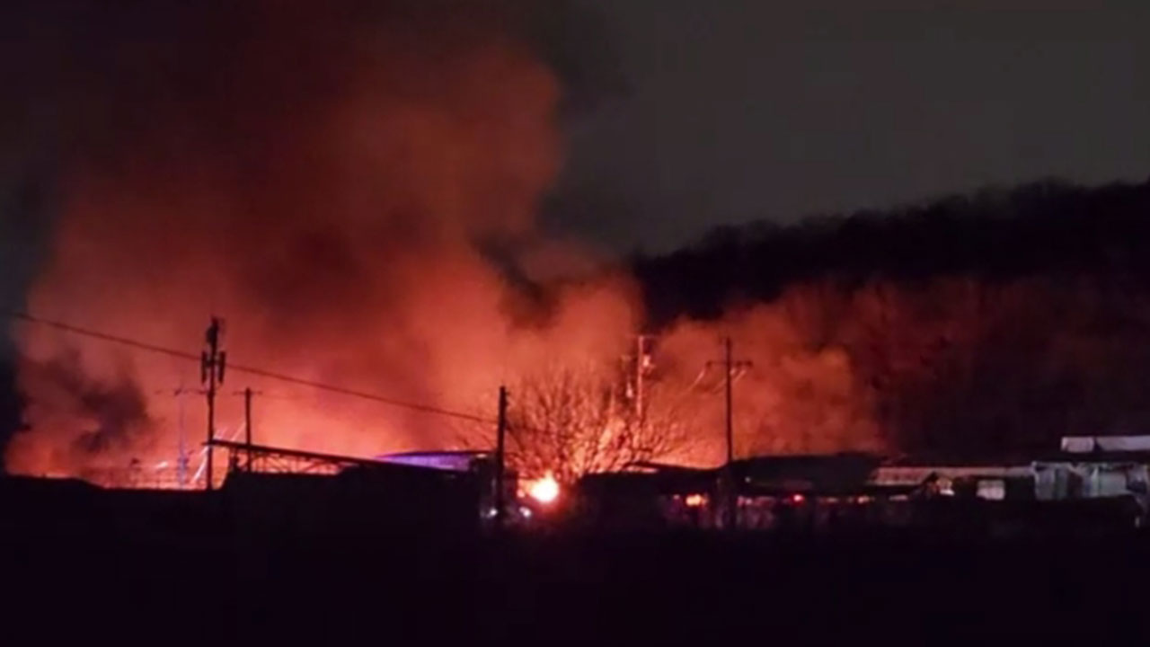 인천 대곡동 가건물서 불‥4시간반 만에 진화