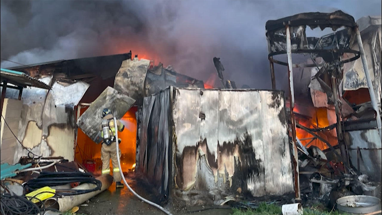 나주 봉황면 돼지농장서 불‥돼지 700여 마리 폐사