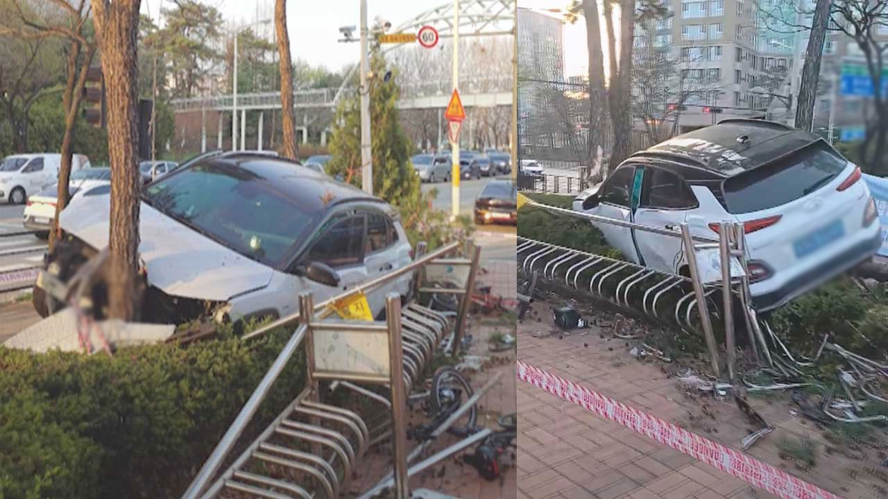 [단독] "급발진" 주장 전기차 인도 돌진‥견인 기사는 '감전'