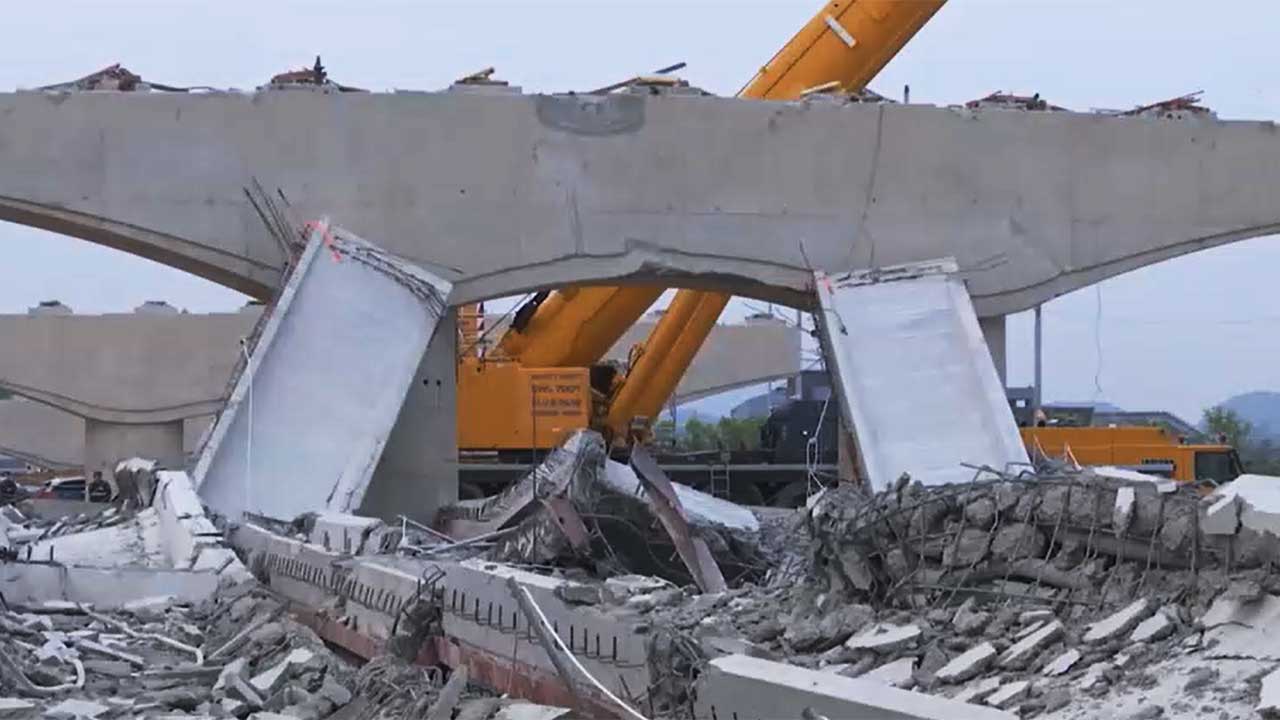 경찰, 내일 '시흥 교각 구조물 붕괴사고' 관련 합동감식 진행