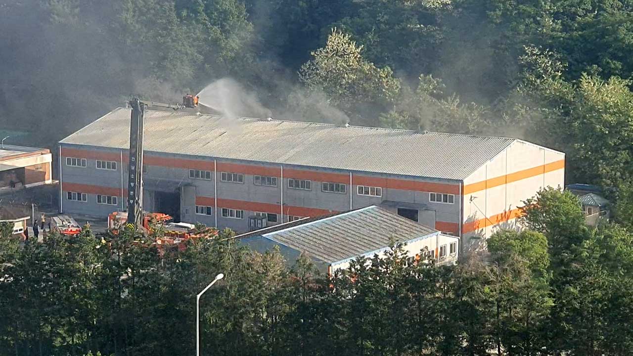 순천교도소 내 작업장 화재‥인명 피해 없어