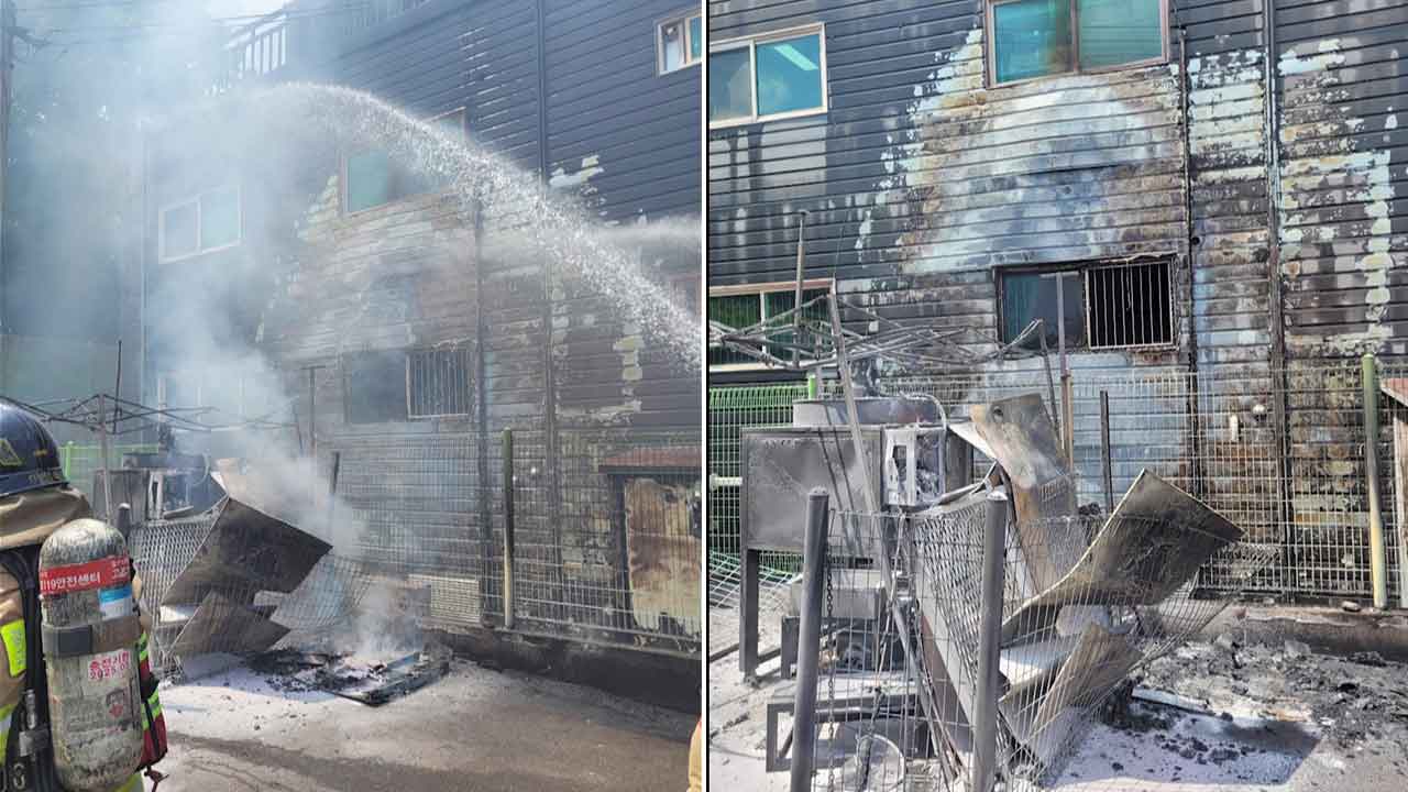 경기 고양시 항온항습기 제조공장서 화재‥1명 화상