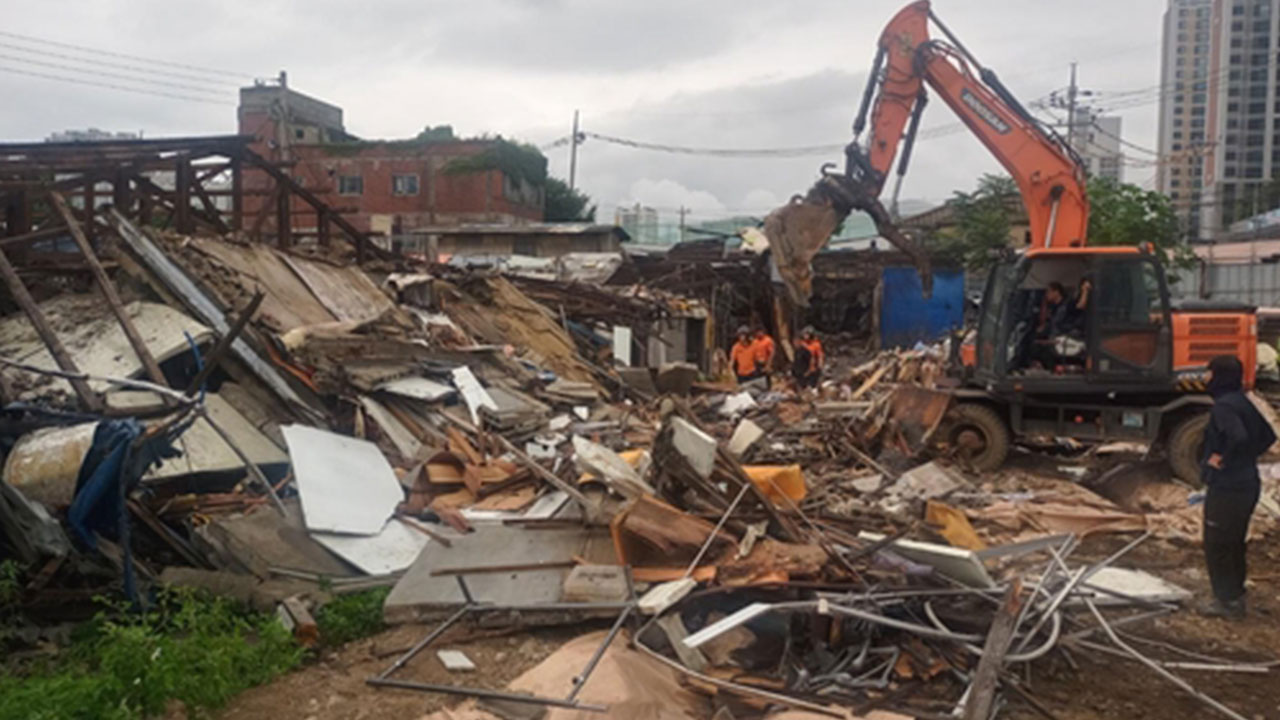 성남 성호시장 재개발구역서 1층 건물 무너져 1명 사망