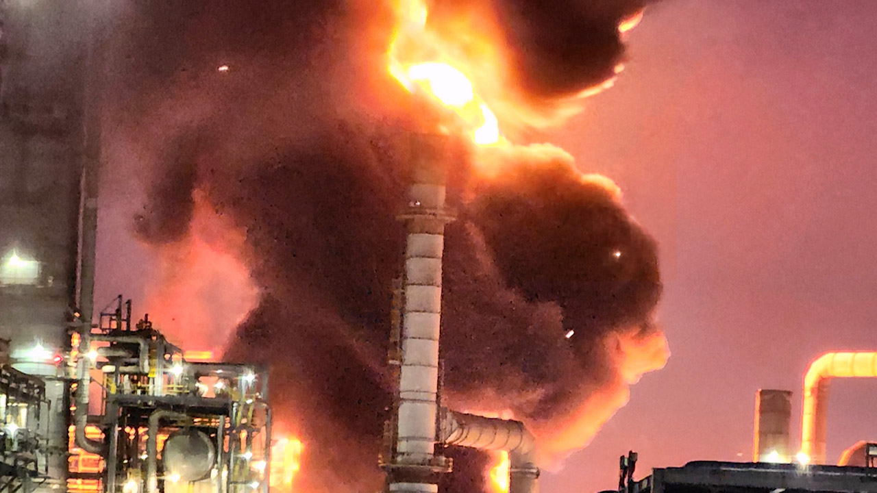 울산 에스오일 공장서 불‥다친 사람 없어