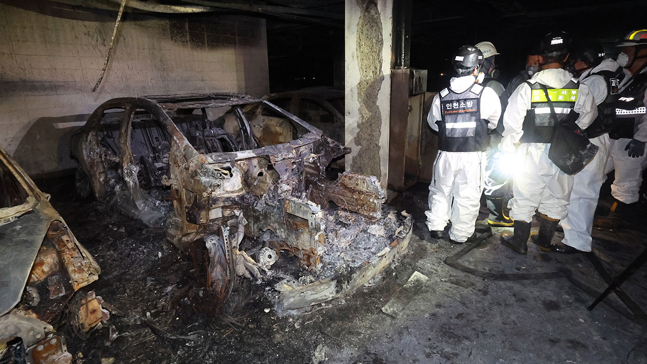 행안부, 인천 청라 아파트 지하주차장 화재 대피 주민 위해 2천만 원 지원 