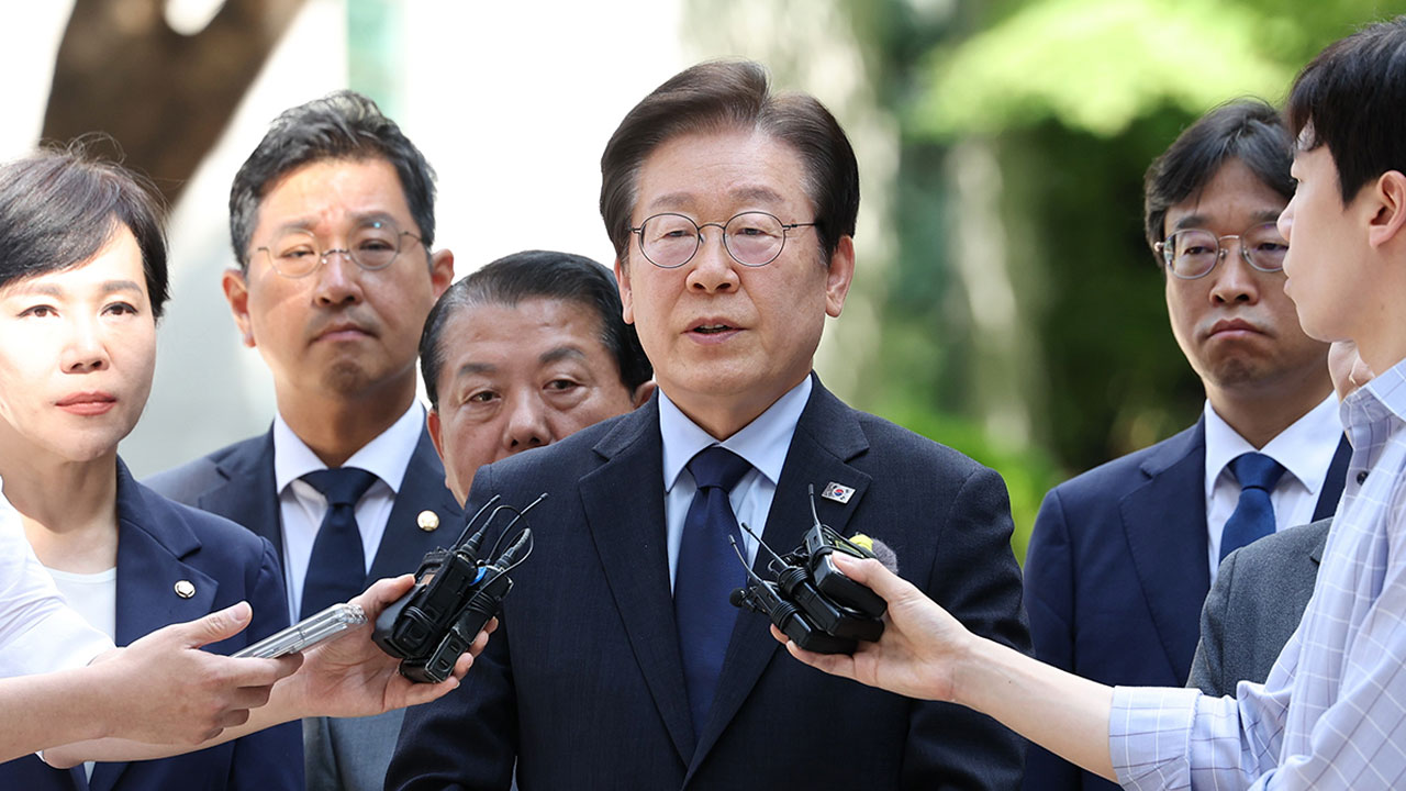 이재명, 위증교사 결심 출석‥"야당 말살하려는 폭력 행위"