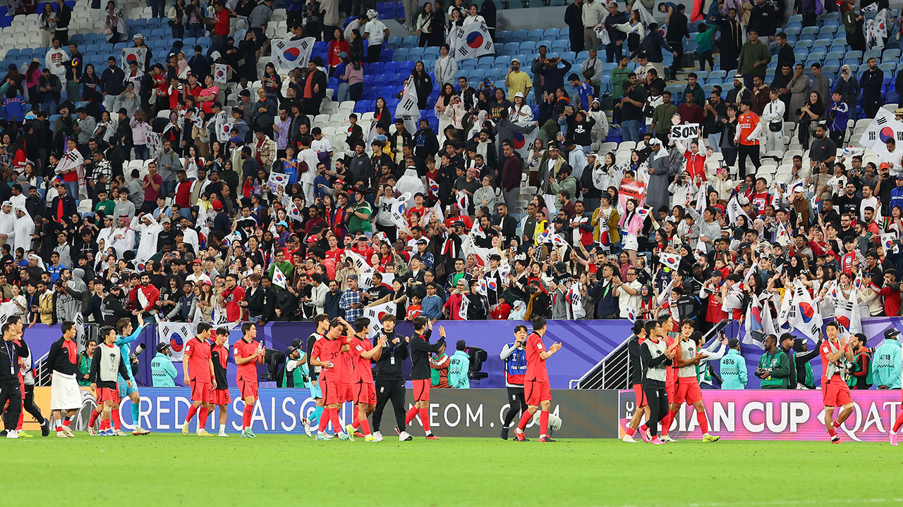 [아시안컵] 축구 대표팀, 호주 2-1 역전승..4강 진출