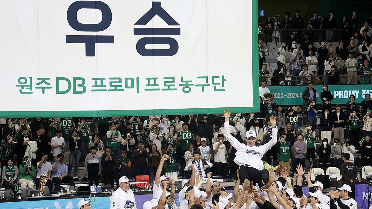 프로농구 DB, 4년 만에 정규리그 제패‥와이어 투 와이어 우승