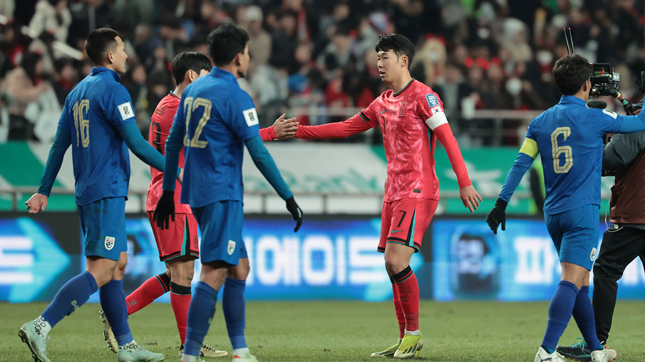 축구대표팀, 월드컵 아시아 2차 예선 태국과 1:1 무승부