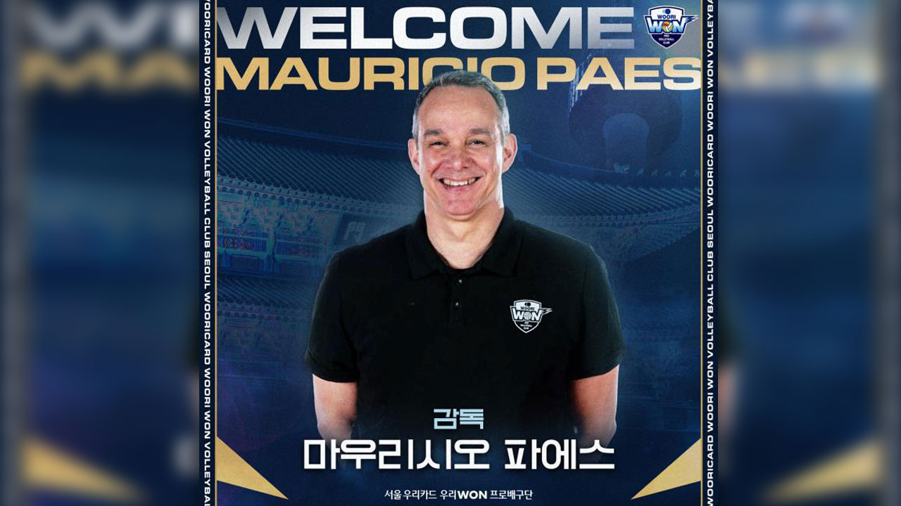 프로배구 우리카드, 창단 첫 외국인 감독‥마우리시오 파에스 선임