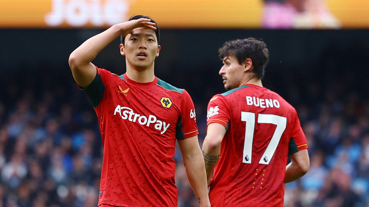 황희찬, 맨체스터 시티전 시즌 12호골‥팀은 5대1 패배