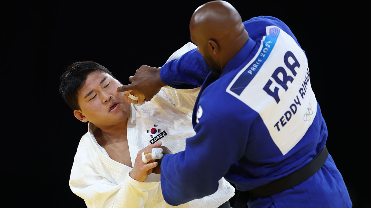 [올림픽] 유도 김민종, 남자 100kg 이상급 은메달‥최중량급 역대 최고 성적