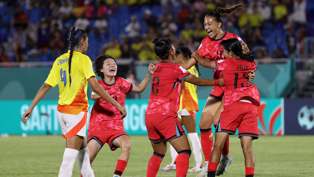 한국, U-17 여자 월드컵 첫 경기서 콜롬비아와 1-1 무승부