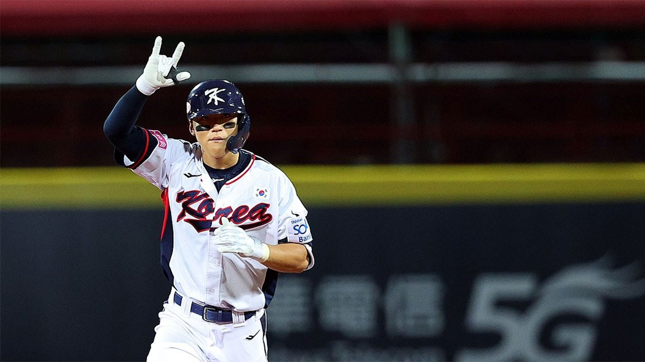 '김도영 2홈런 5타점' 야구대표팀, 쿠바 꺾고 프리미어12 첫 승