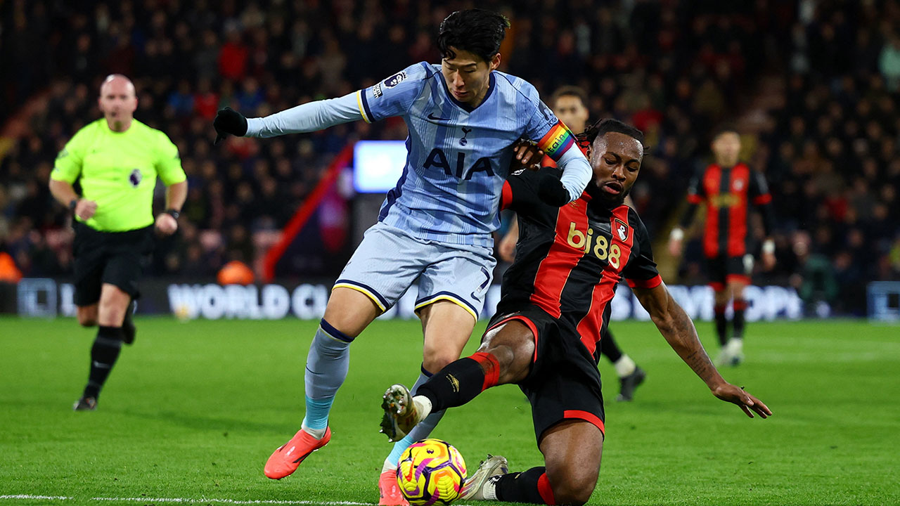 '후반 교체 출전' 손흥민, 본머스전 침묵‥팀은 0-1 패배 