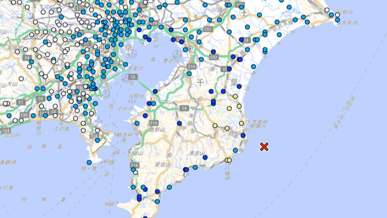 일본 수도권서 규모 5.4 지진‥"쓰나미 우려는 없어"