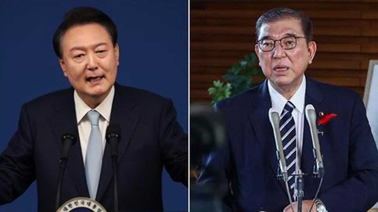 "윤 대통령·이시바 총리, 다음 주 라오스에서 한일 정상회담" 