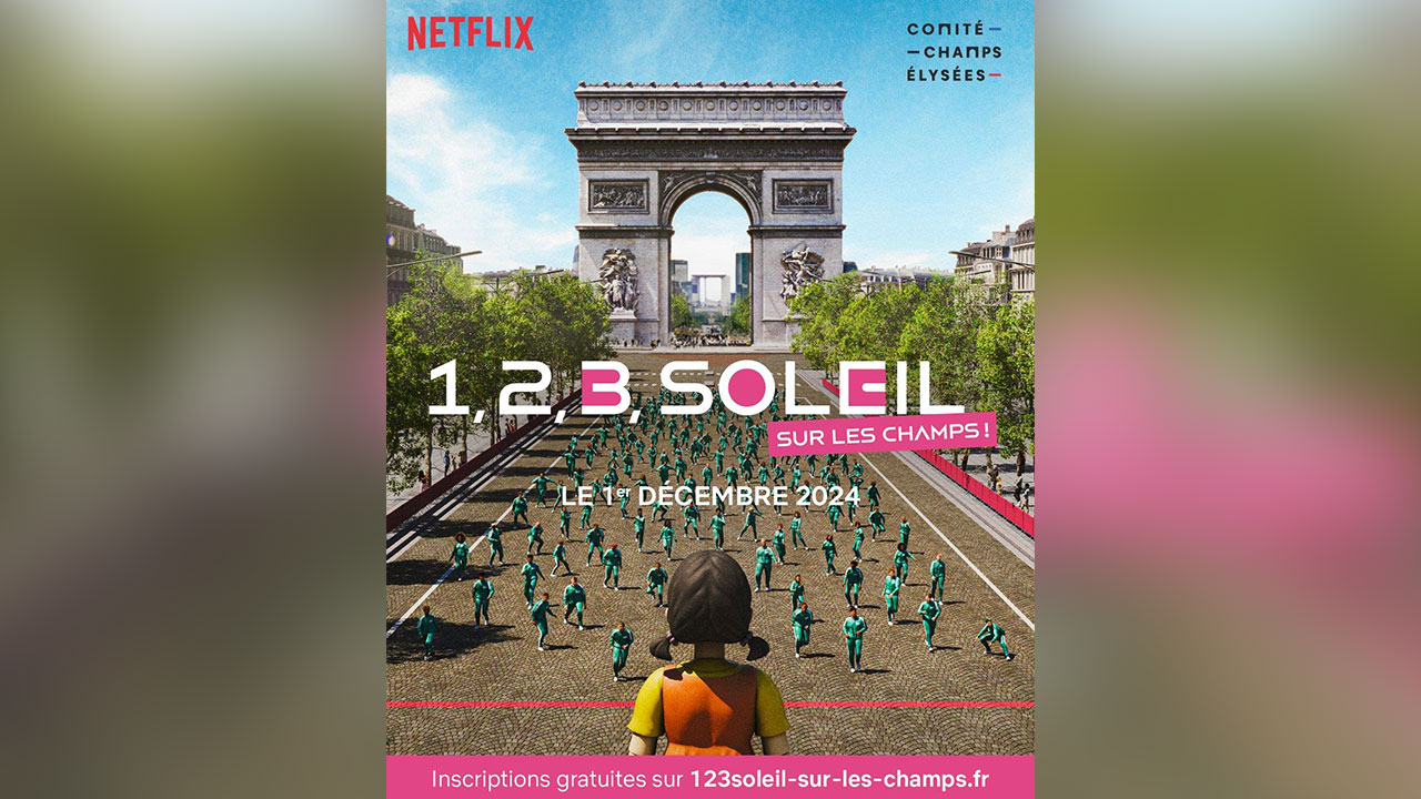 파리 샹젤리제서 '무궁화꽃이 피었습니다'‥오징어게임2 이벤트