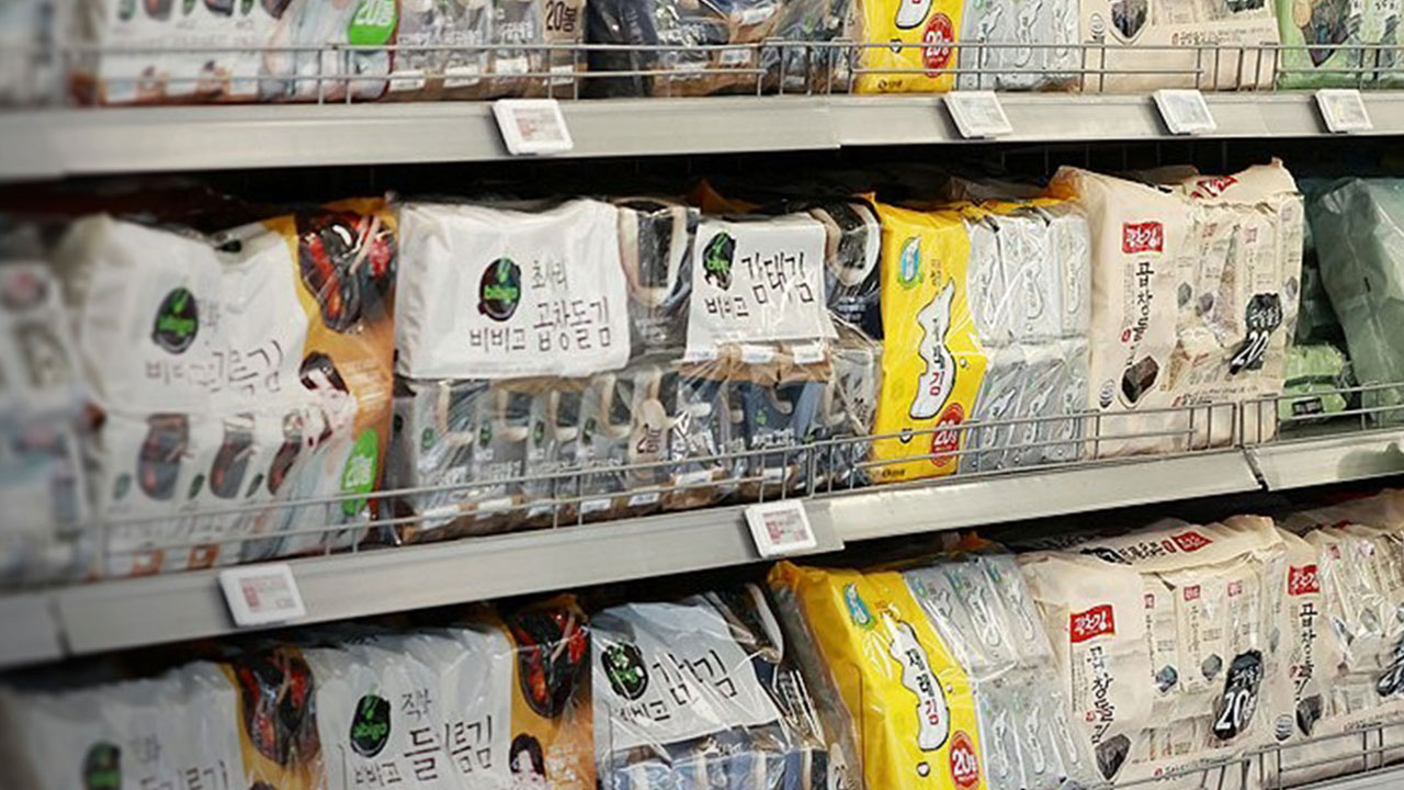 한 달간 버려진 물김 6천 톤‥마른김 가격은 고공행진