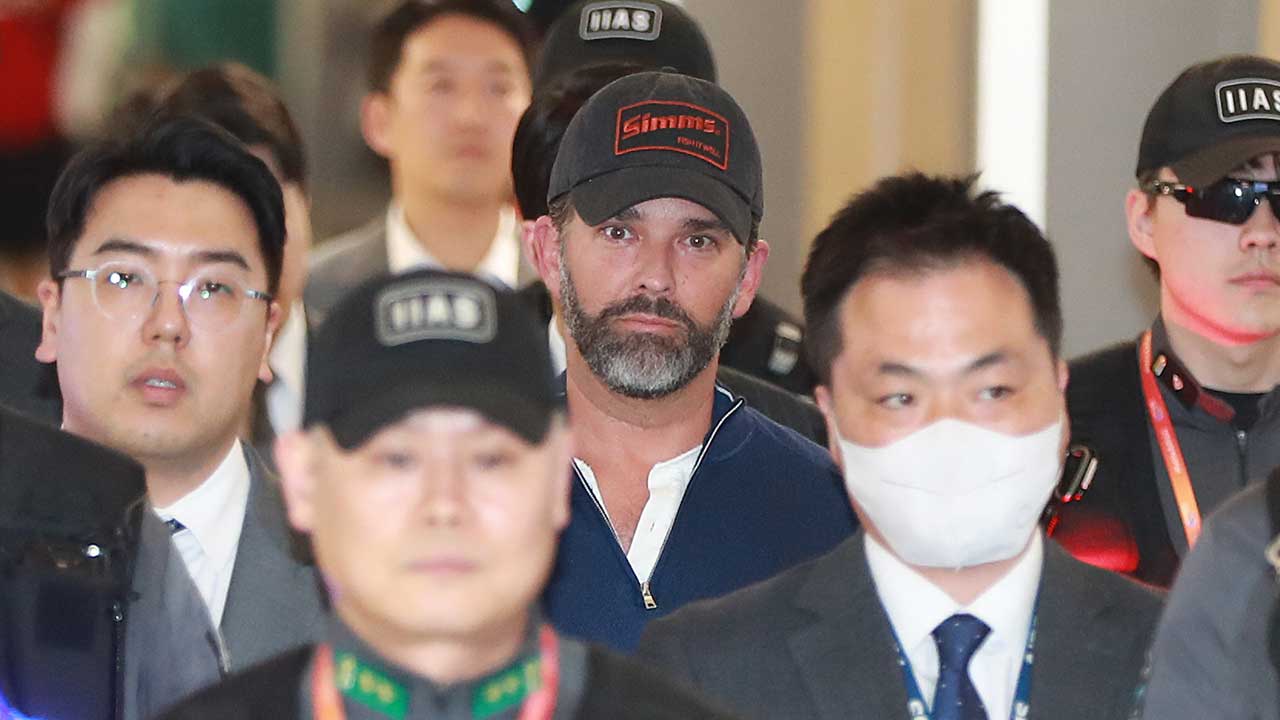 트럼프 주니어, 재계 릴레이 면담 등 1박 2일 일정 마치고 출국