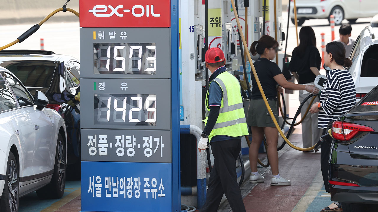 주유소 기름값 6주 만에 상승‥"중동 정세 영향 반영"