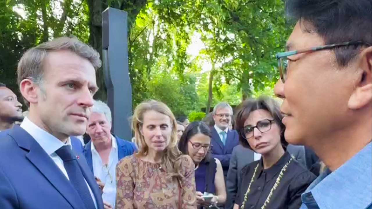 마크롱 대통령, 이수만에 현지 사무실 제안‥"협력 강화"