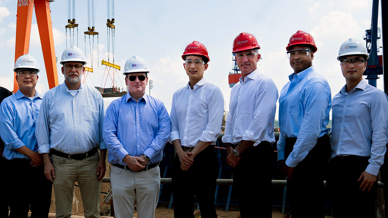 미 해군장관, 한미 관세협상 타결 직전 필리조선소 방문
