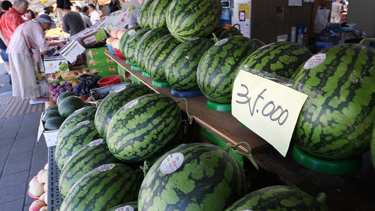 폭염에 농산물 가격 줄줄이 인상‥수박·토마토·배추 '껑충'