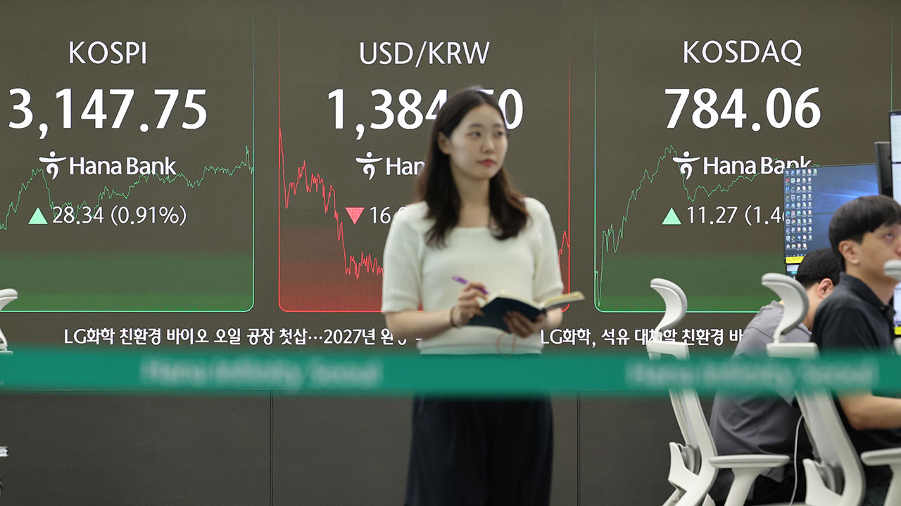 코스피 3,140대 회복‥3거래일 만에 반등