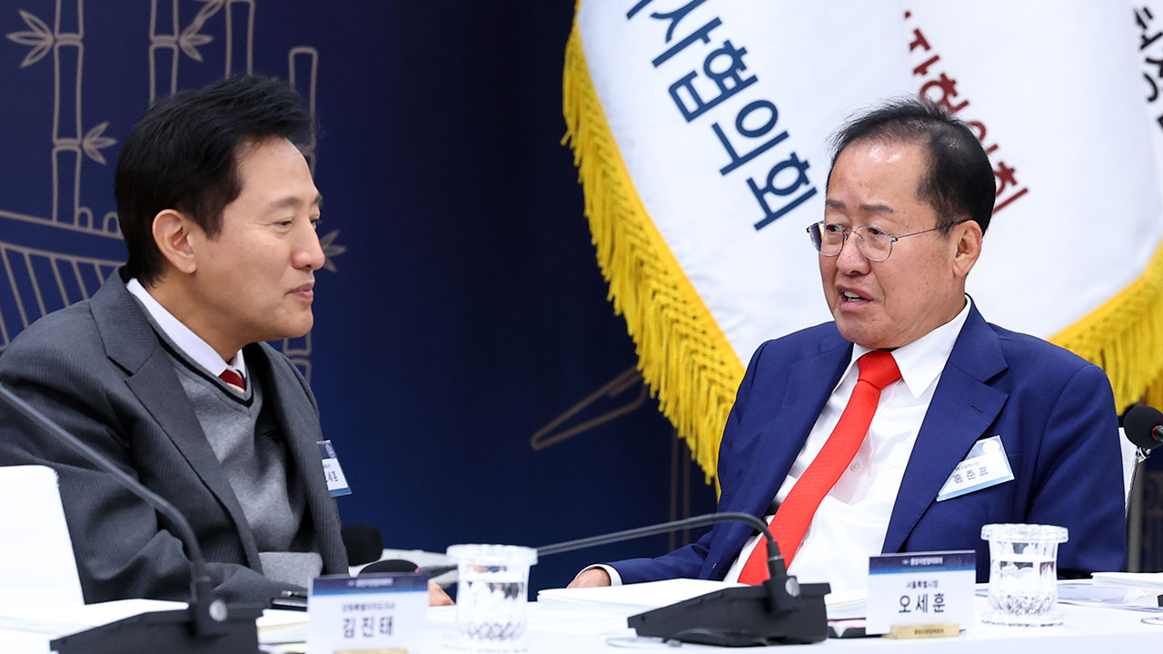 홍준표, 오세훈과 만찬‥김문수·안철수·나경원도 오세훈 회동