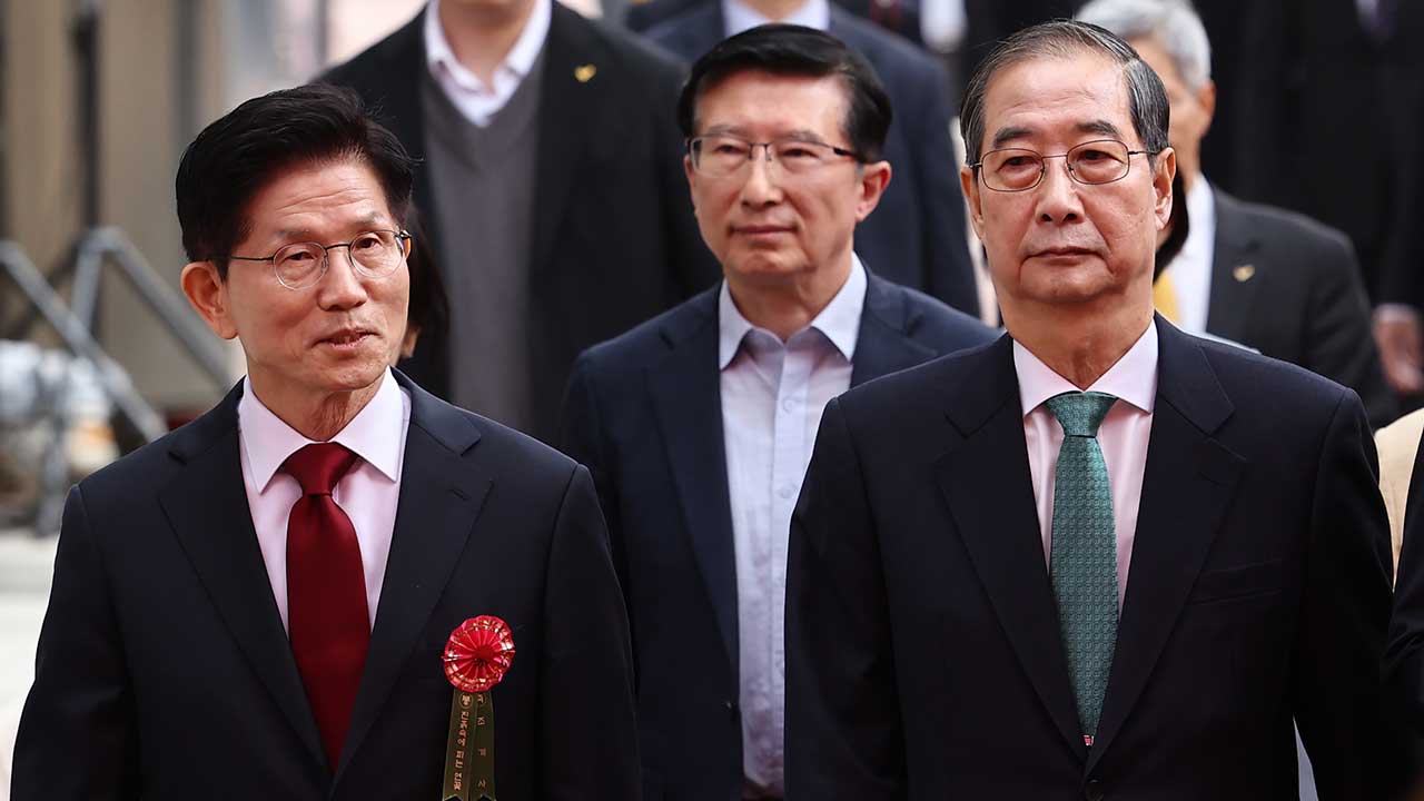 한덕수 "'오늘 만나자' 세 번 말해‥김문수, 확답 없이 '네'"