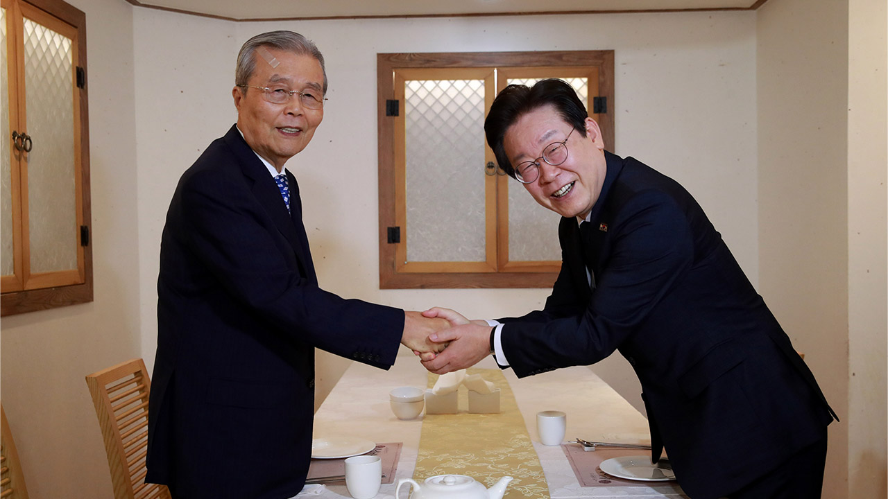 이재명, 김종인과 오찬 회동‥"옳은 길 가기 위한 조언 구해"